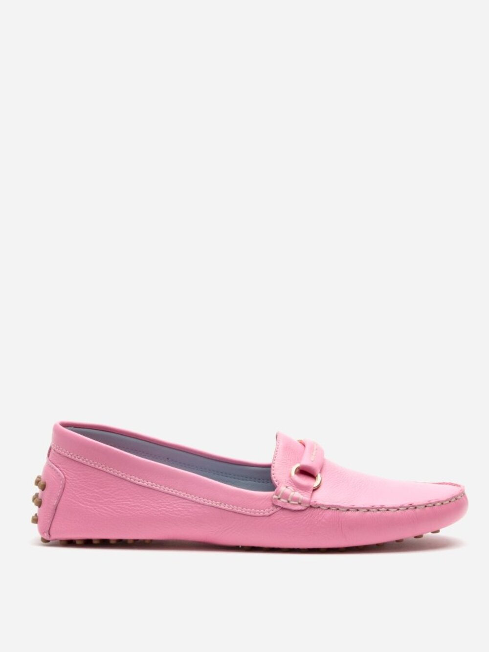 Charlie Driving Moc Tumbled Leather Pink